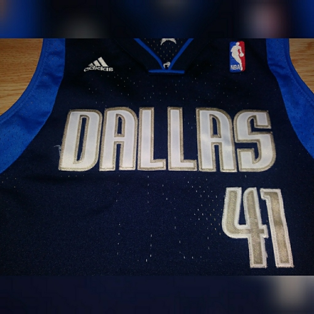 Dirk Nowitski Dallas Mavericks Jersey Adidas YL